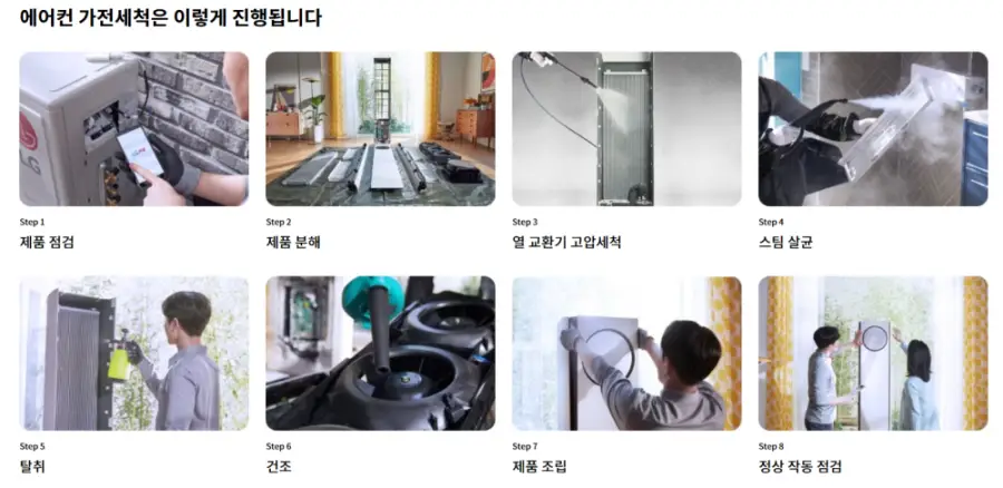 에어컨 청소 (LG 베스트 케어)