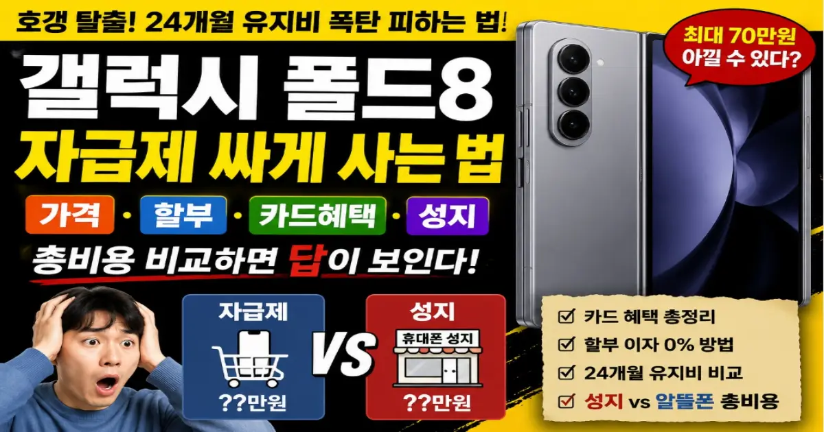 갤럭시 폴드8 자급제