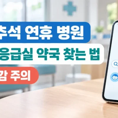 2026 대구 추석 병원 문 여는 소아과·심야약국·응급실 조회