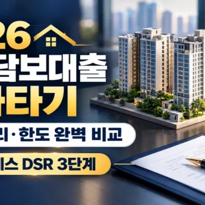 2026 주택담보대출 갈아타기 조건과 한도: 6개월차 스트레스 DSR 3단계 총정리