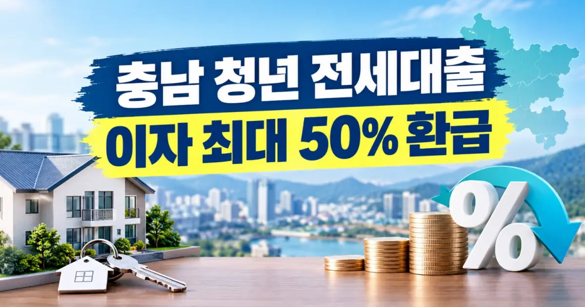 충남 청년 전세대출 이자지원